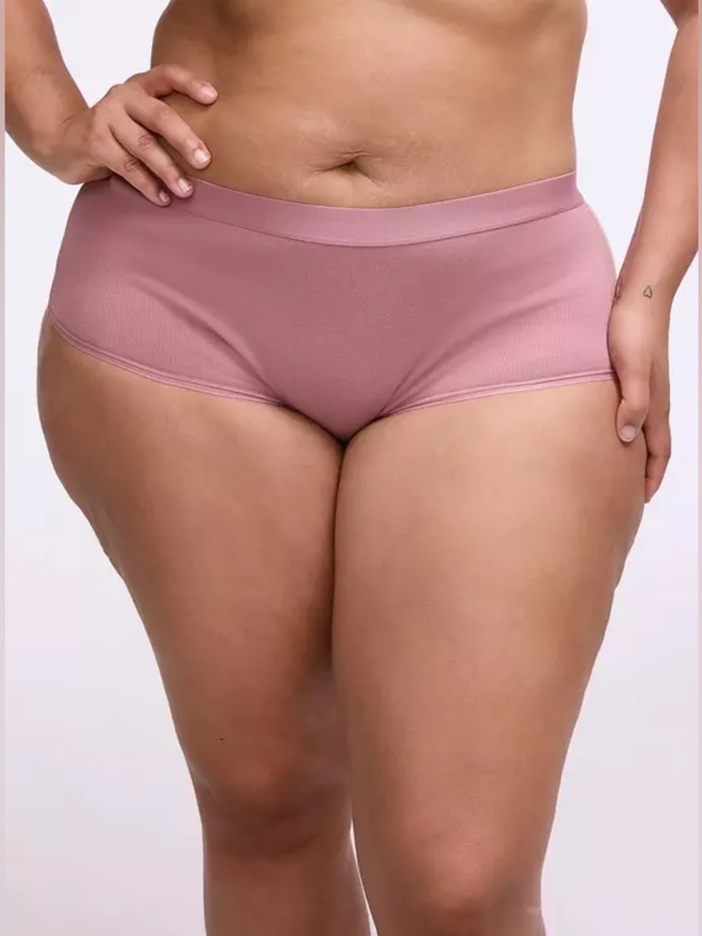 NWT Torrid Cotton Rib Mid-Rise Brief Panty Nostalgia Rose Size 2 18/20